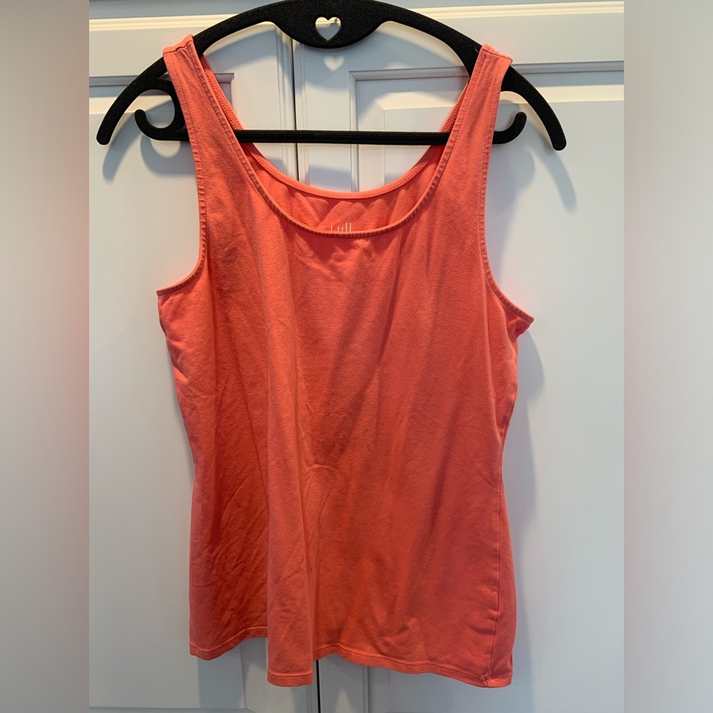 J. Jill Perfect Tank, Coral, Size Medium